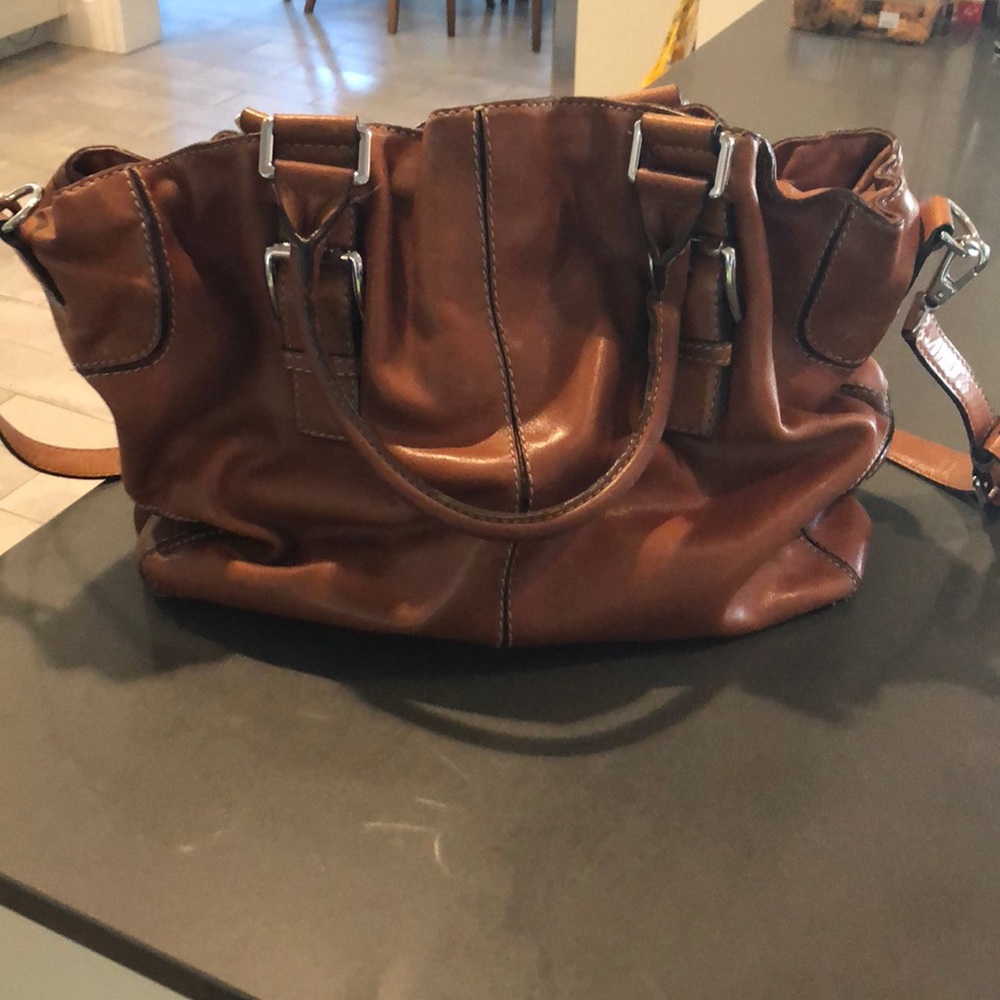 Michael Kors camel leather bag
